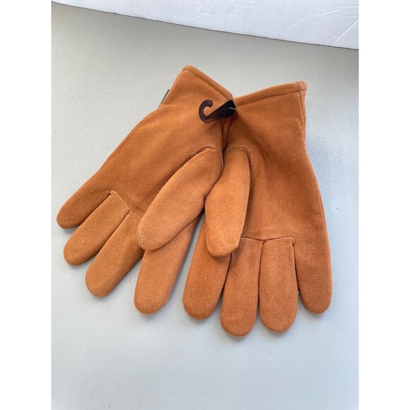 Hand Armor Premium Deerskin Leather Gloves Large 100GR Heatlok Brown Orange NEW - Picture 4 of 5